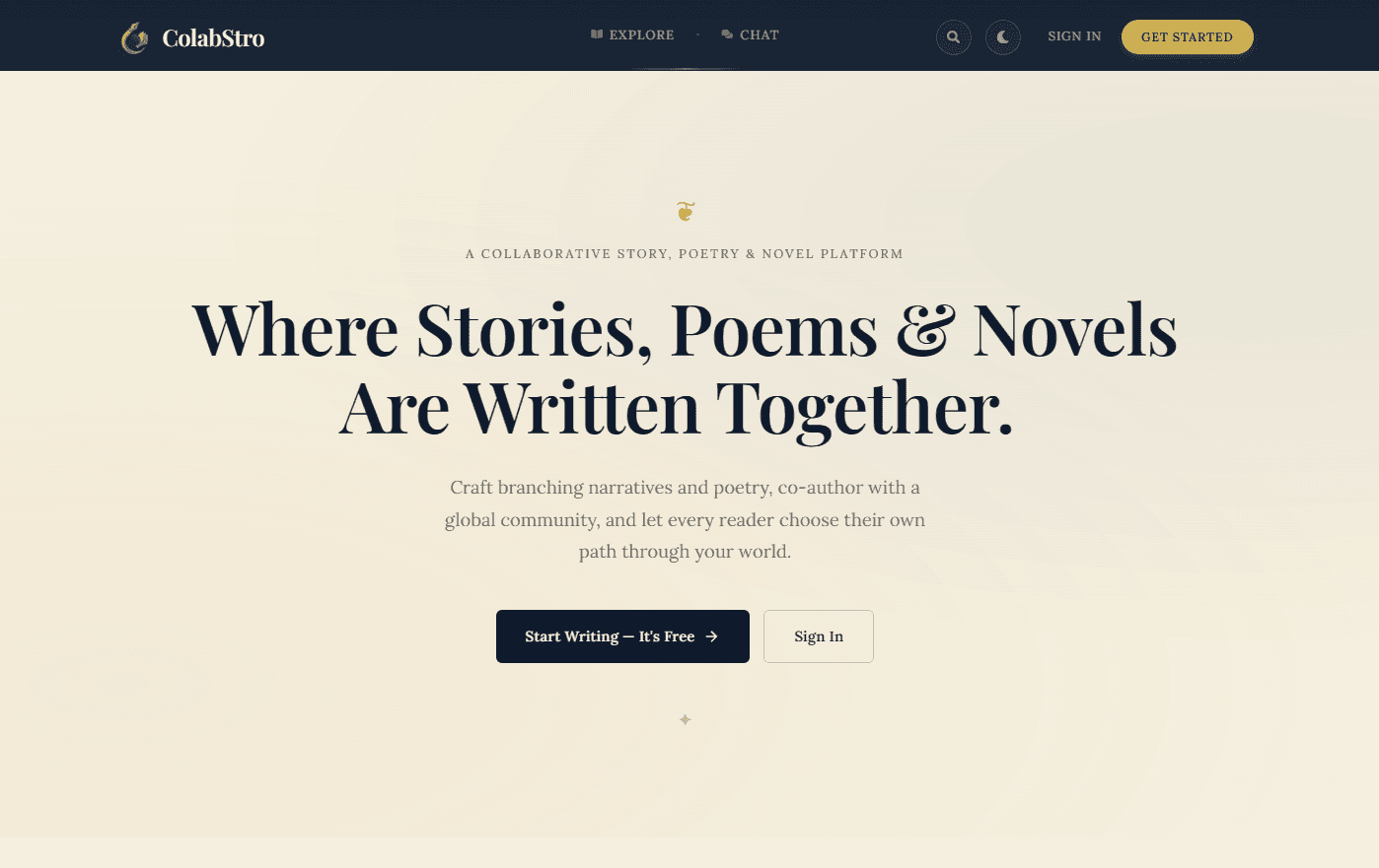 Colabstro: Git for Storytelling Placeholder